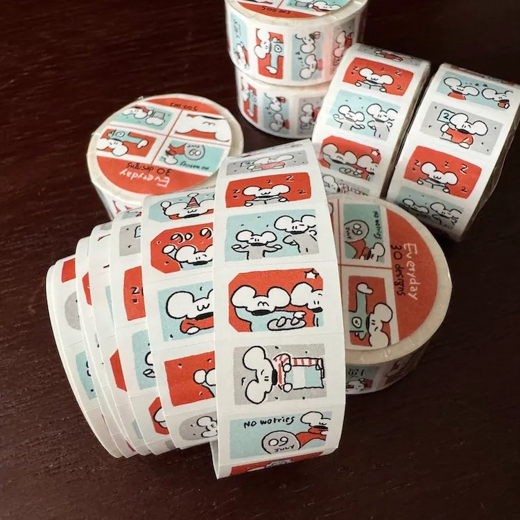 1991w2992 EveryDay Label Sticker / Cherry Bubbles