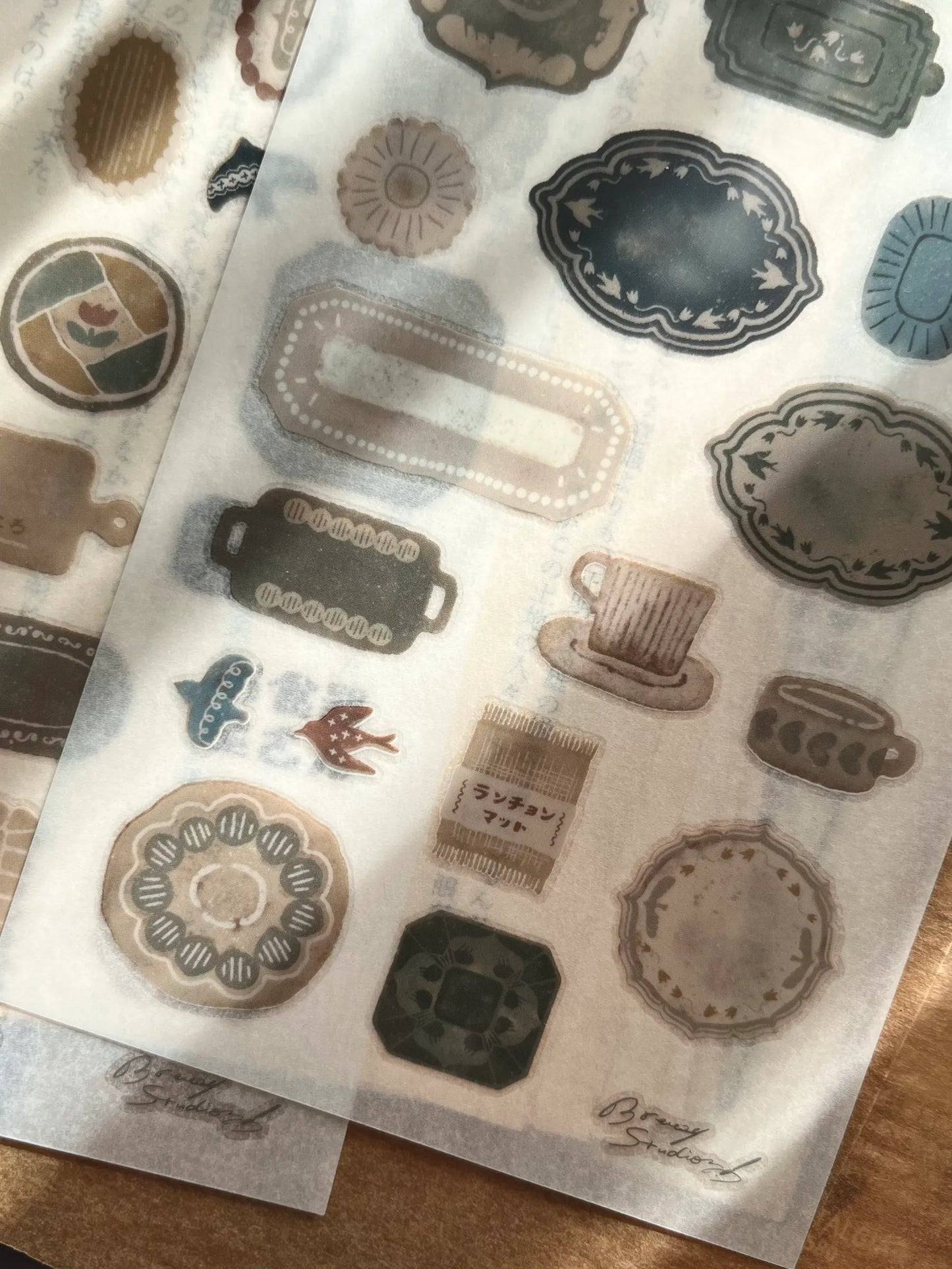 Breezy Studio The Plate Shop Transfer Sticker Set