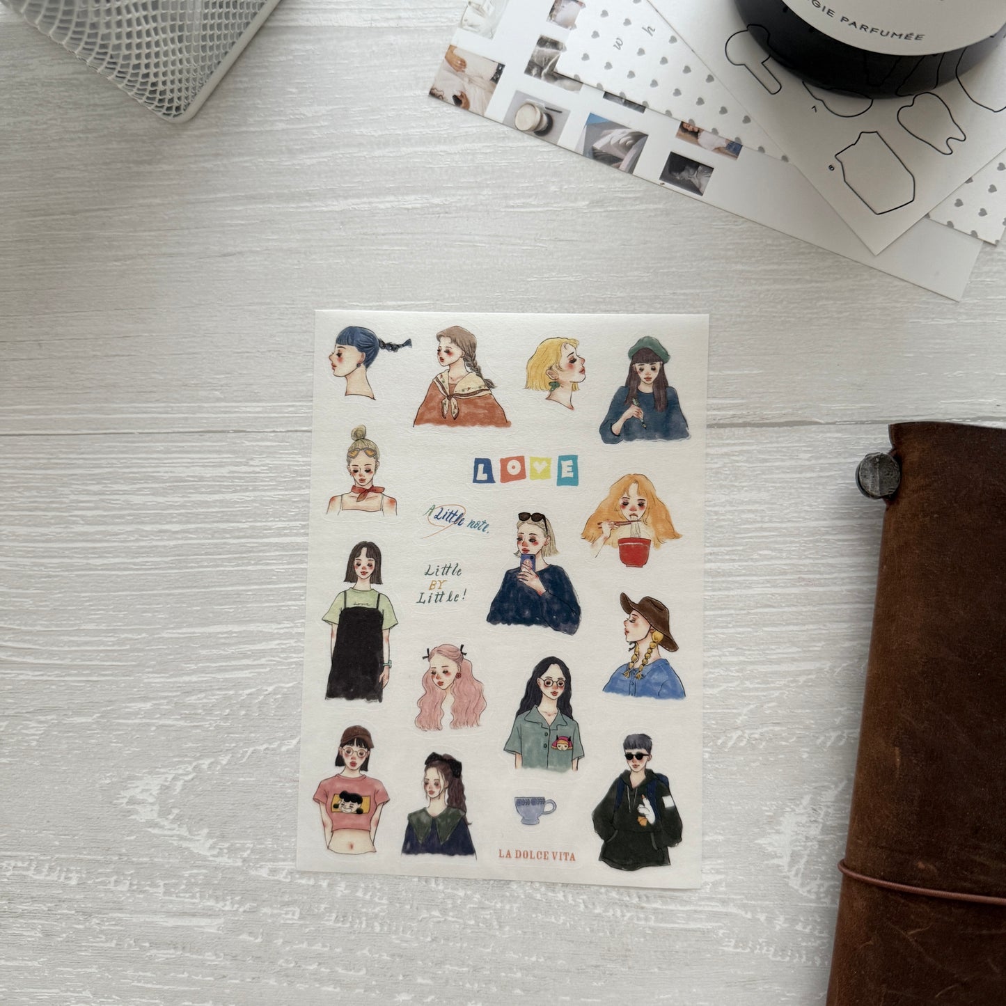 La Dolce Vita It's So Nice to Have You A6 Size Washi Sticker Sheet