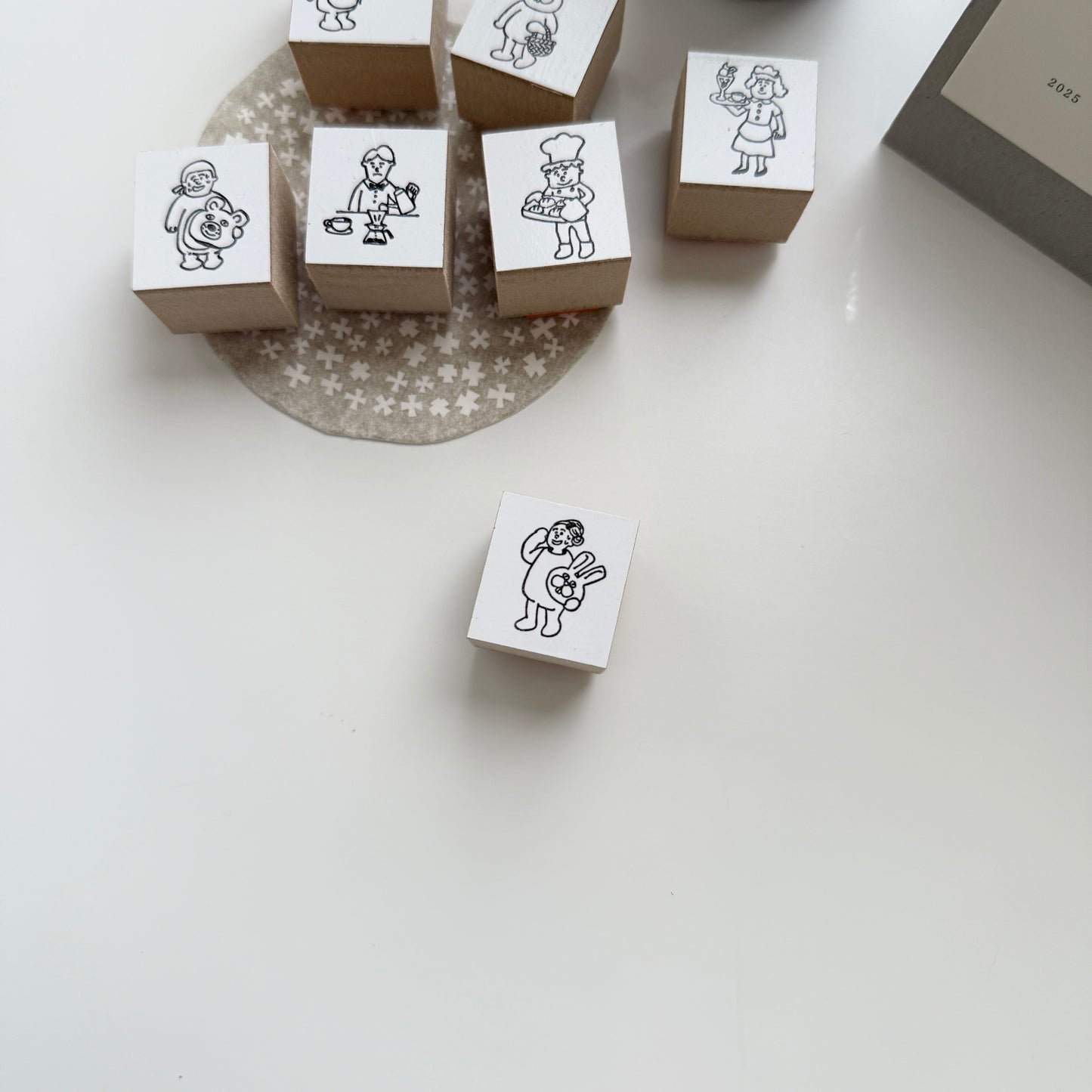 36 Sublo Walks of Life Rubber Stamp / 7 Designs