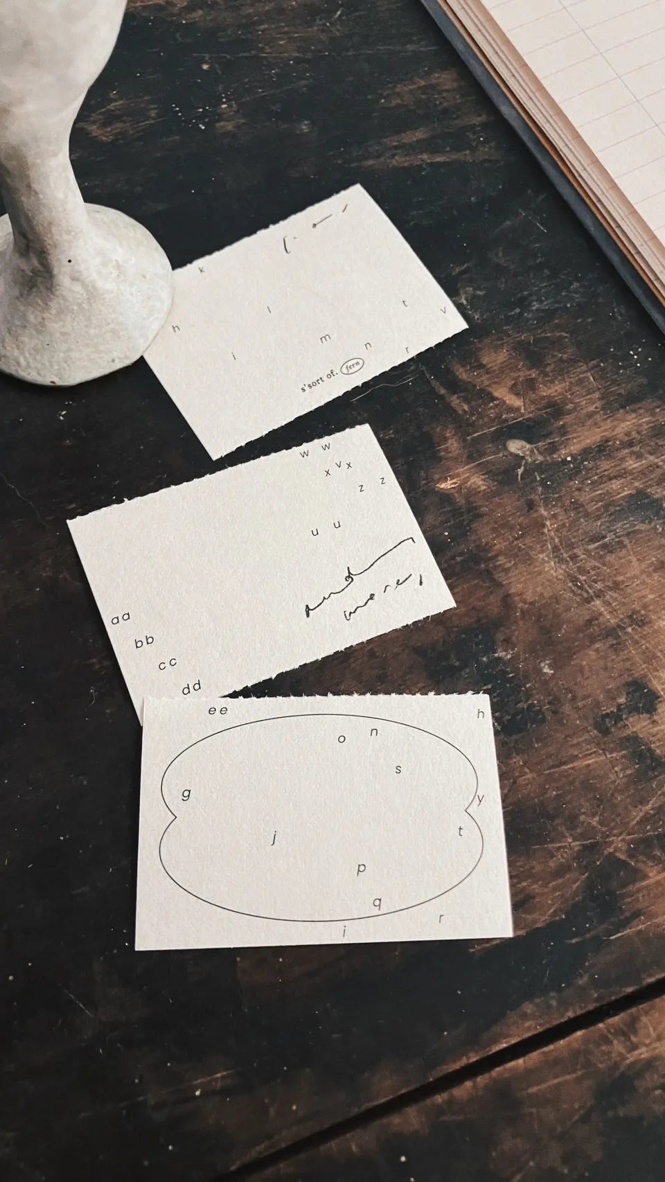 Somesortof.fern Alphabet Memo Pad