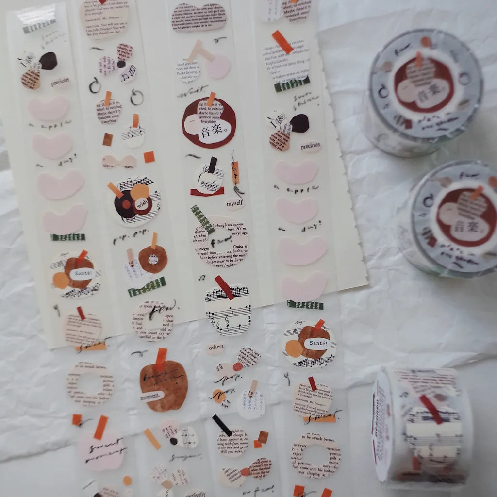 Mr. Eggplants Plates in the Garden PET Tape