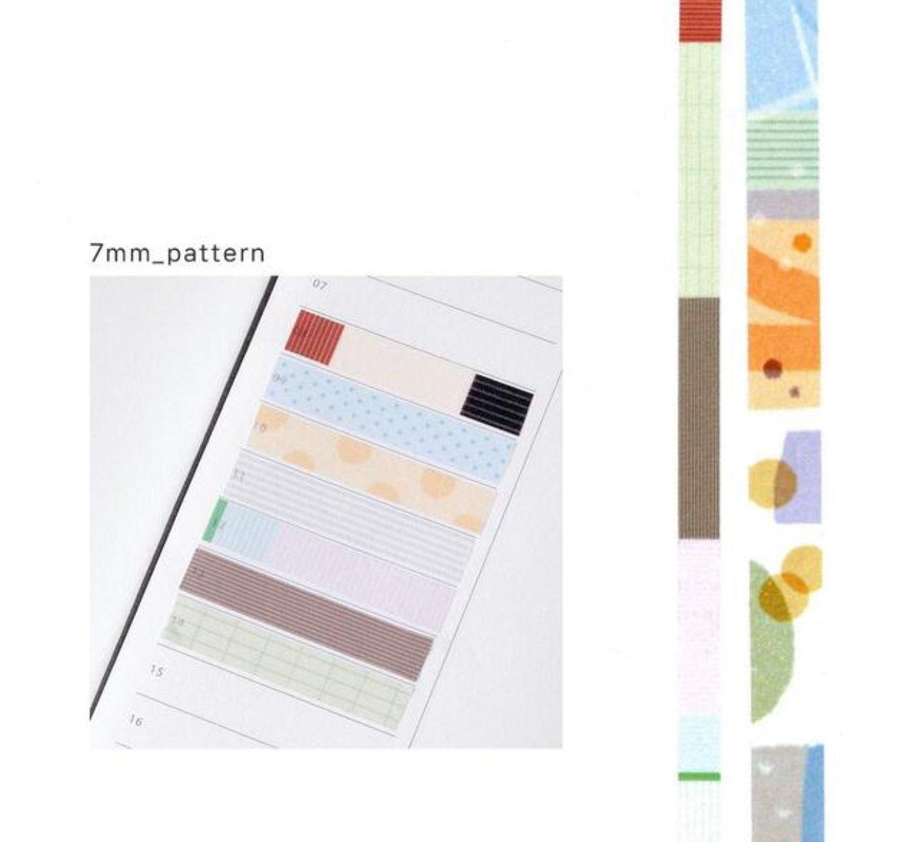 202hosil Piece Pattern Masking Tape Set