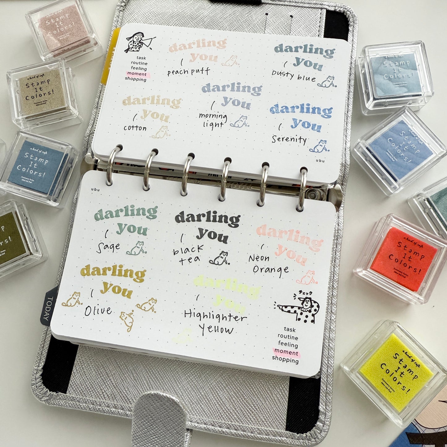 A kind of café 2025 Summer New Color Ink Pads