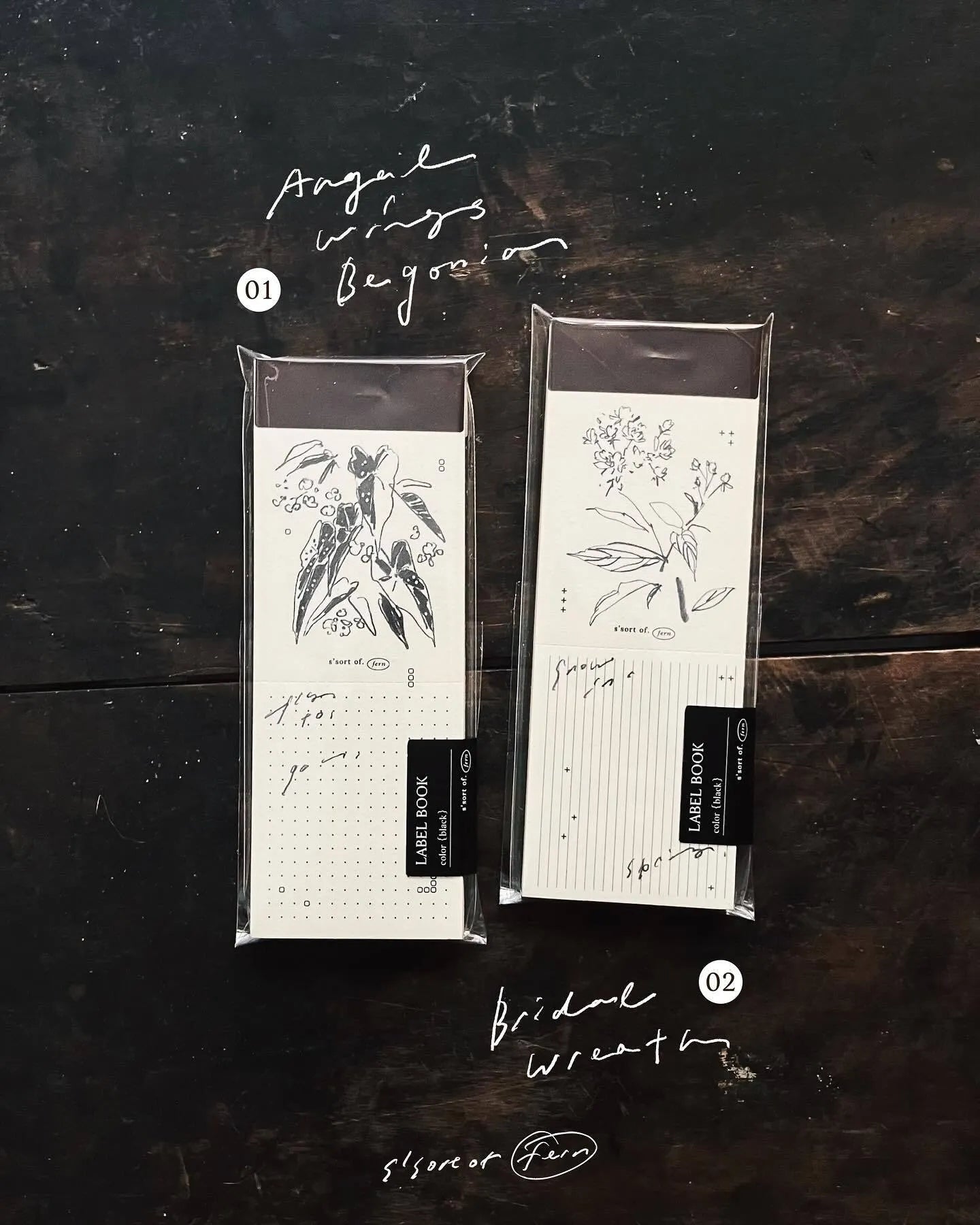 Somesortof.fern Bridal Wreath Label Book