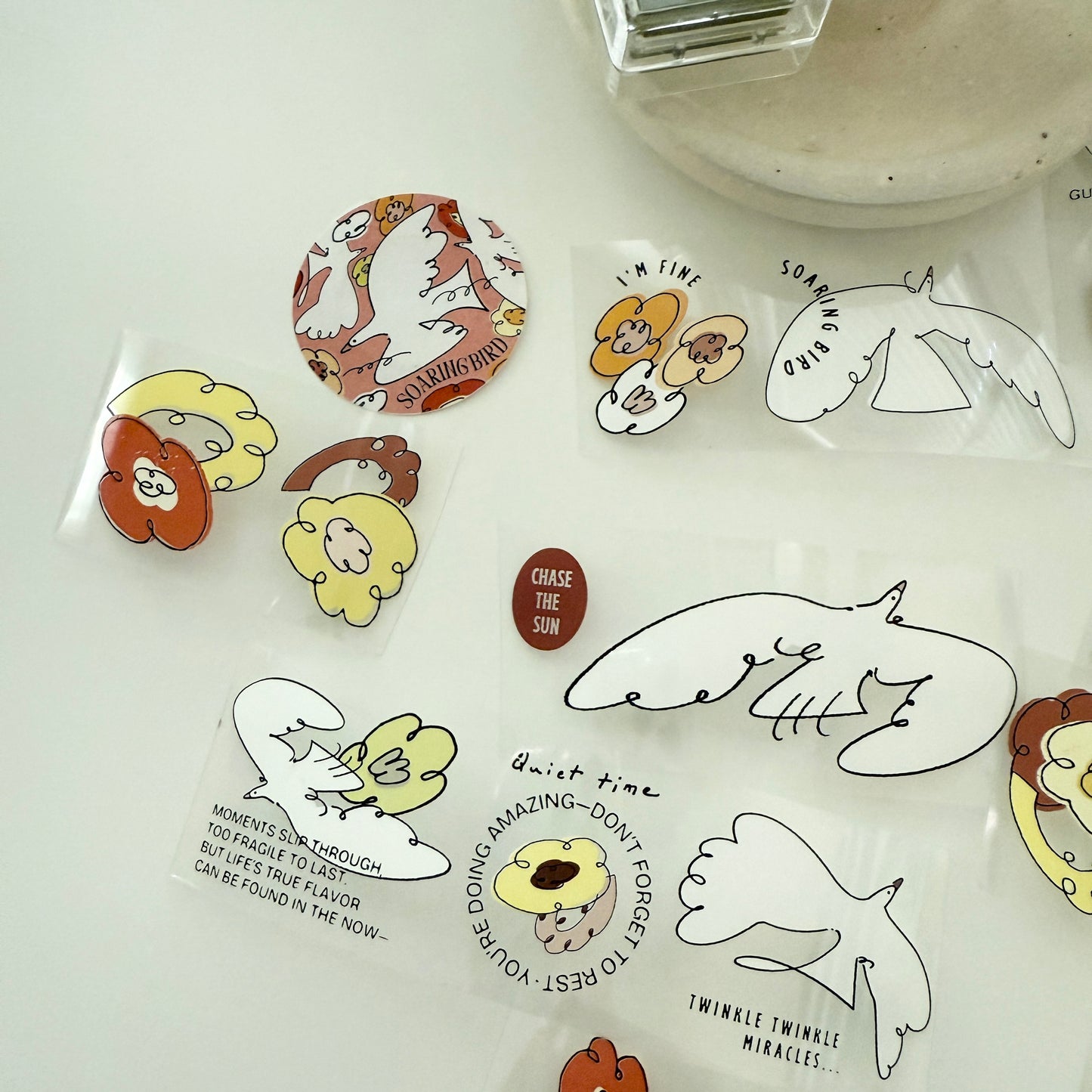 A kind of café Soaring Bird PET Tape