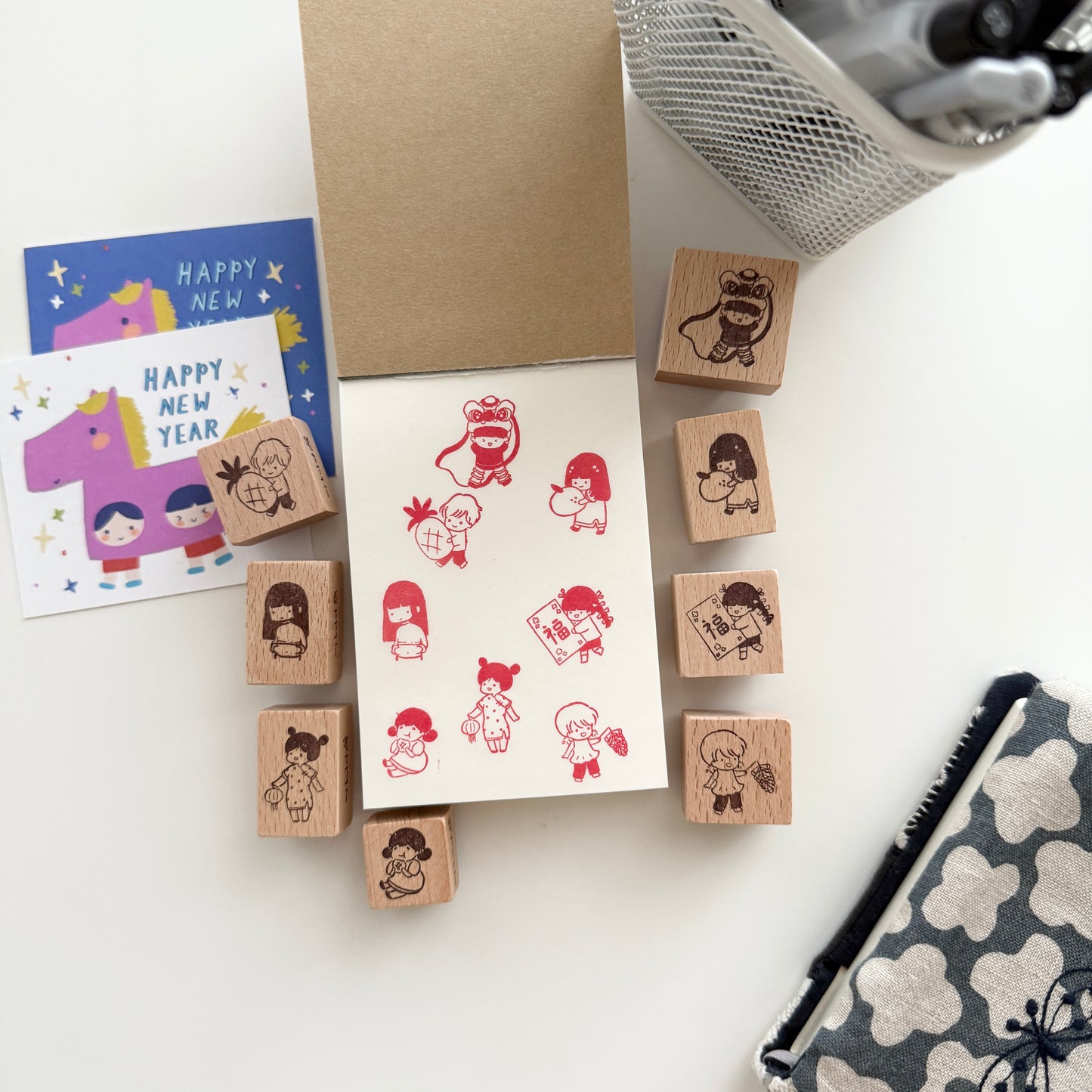 Msbulat New Year Collection Rubber Stamp / 4 Styles