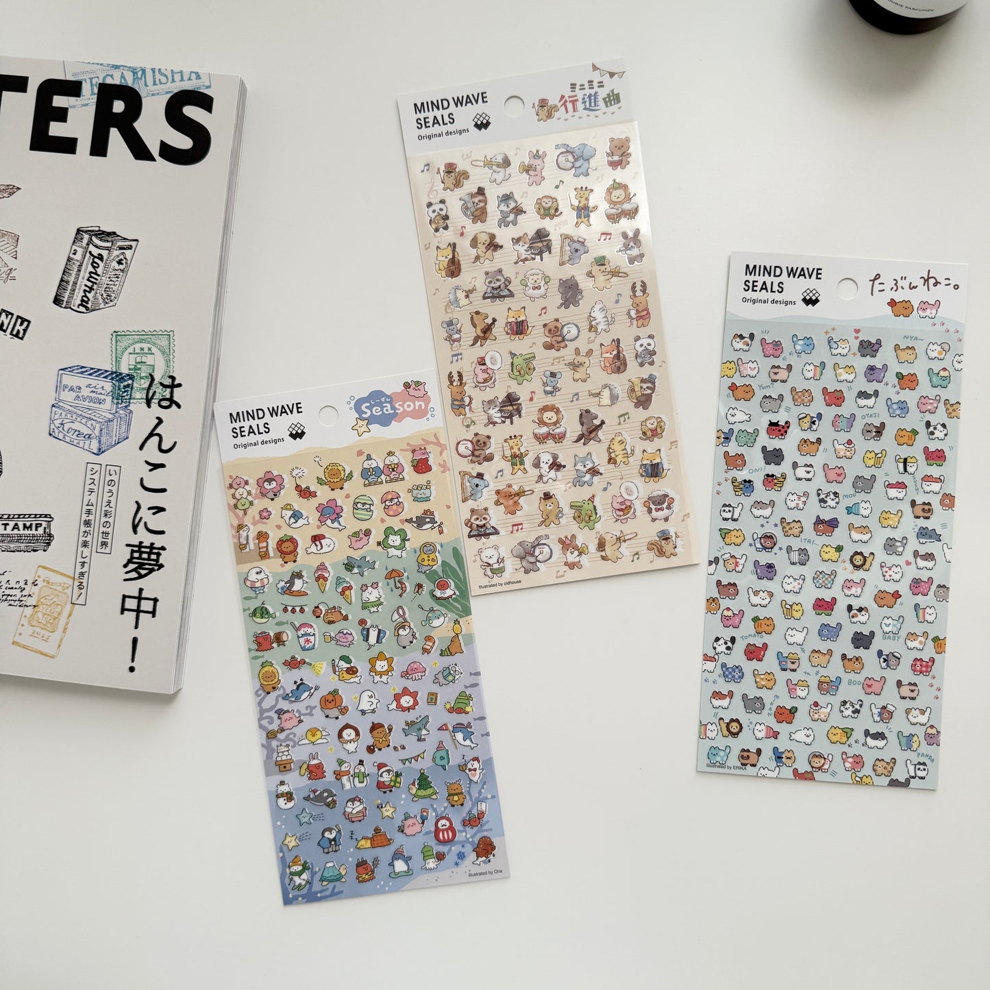 MIND WAVE Seals Sticker Sheet / 3 Designs