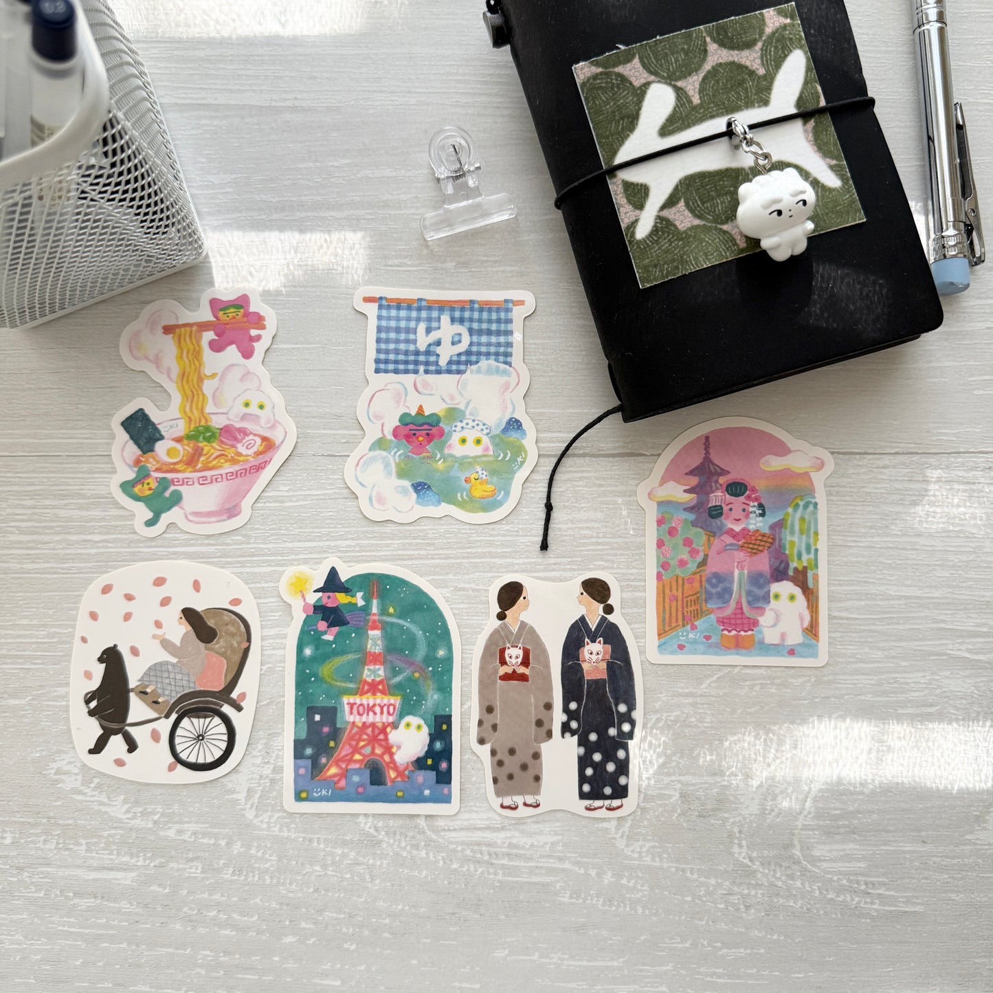 Cozyca Itoi Yuki Die-cut Sticker / Tokyo & Kyoto