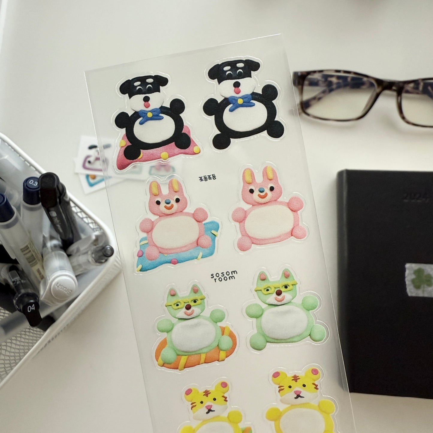 Sosom room Podon Clear PET Sticker Sheet