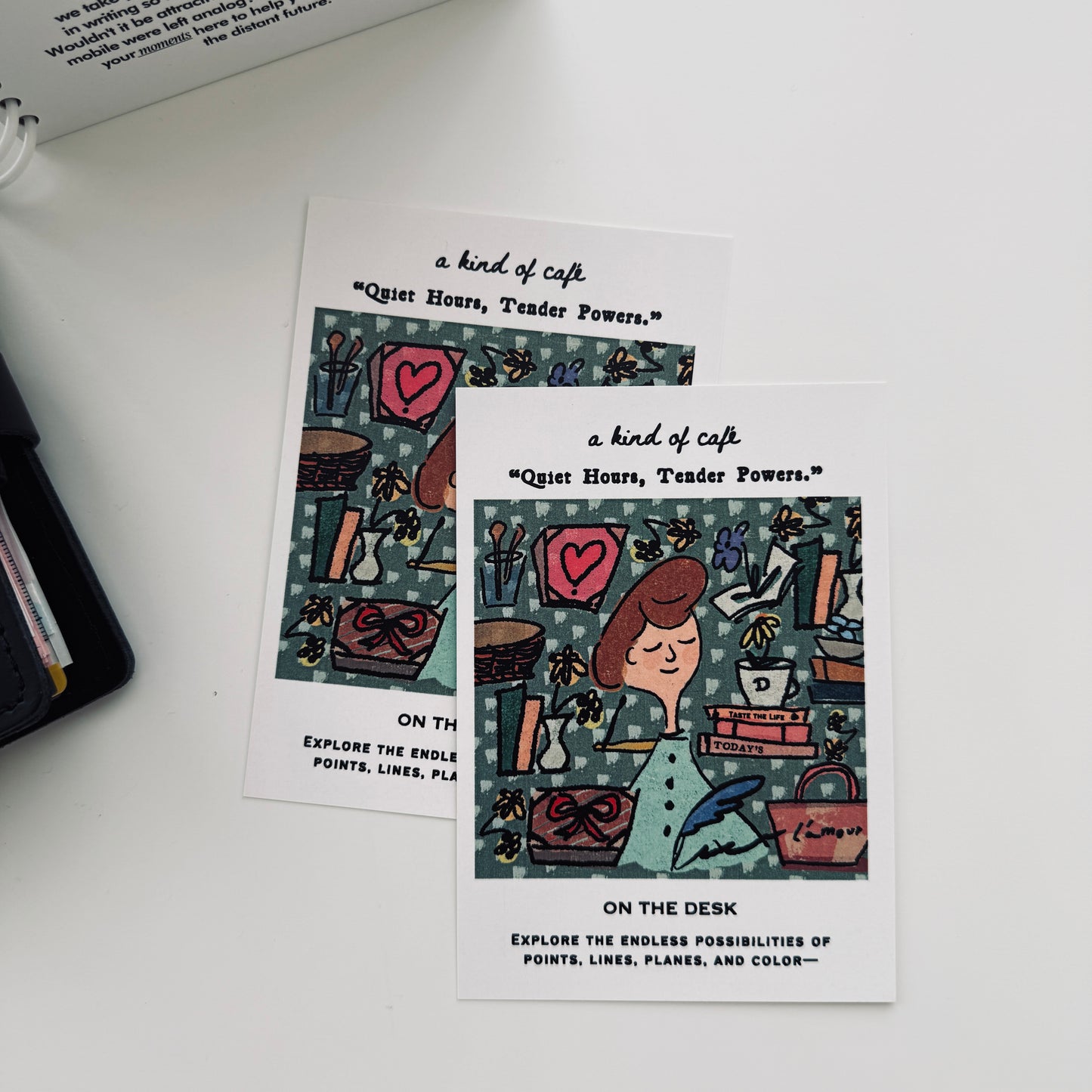 A Kind of Cafe On The Desk Postcard