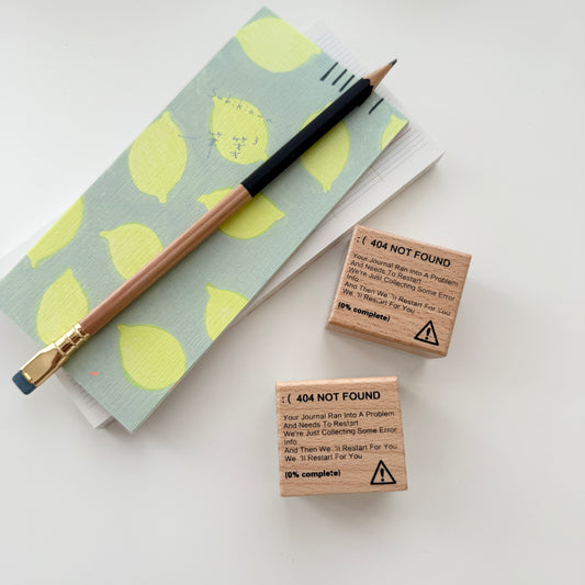 Journal Rubber Stamp / 404 Not Found