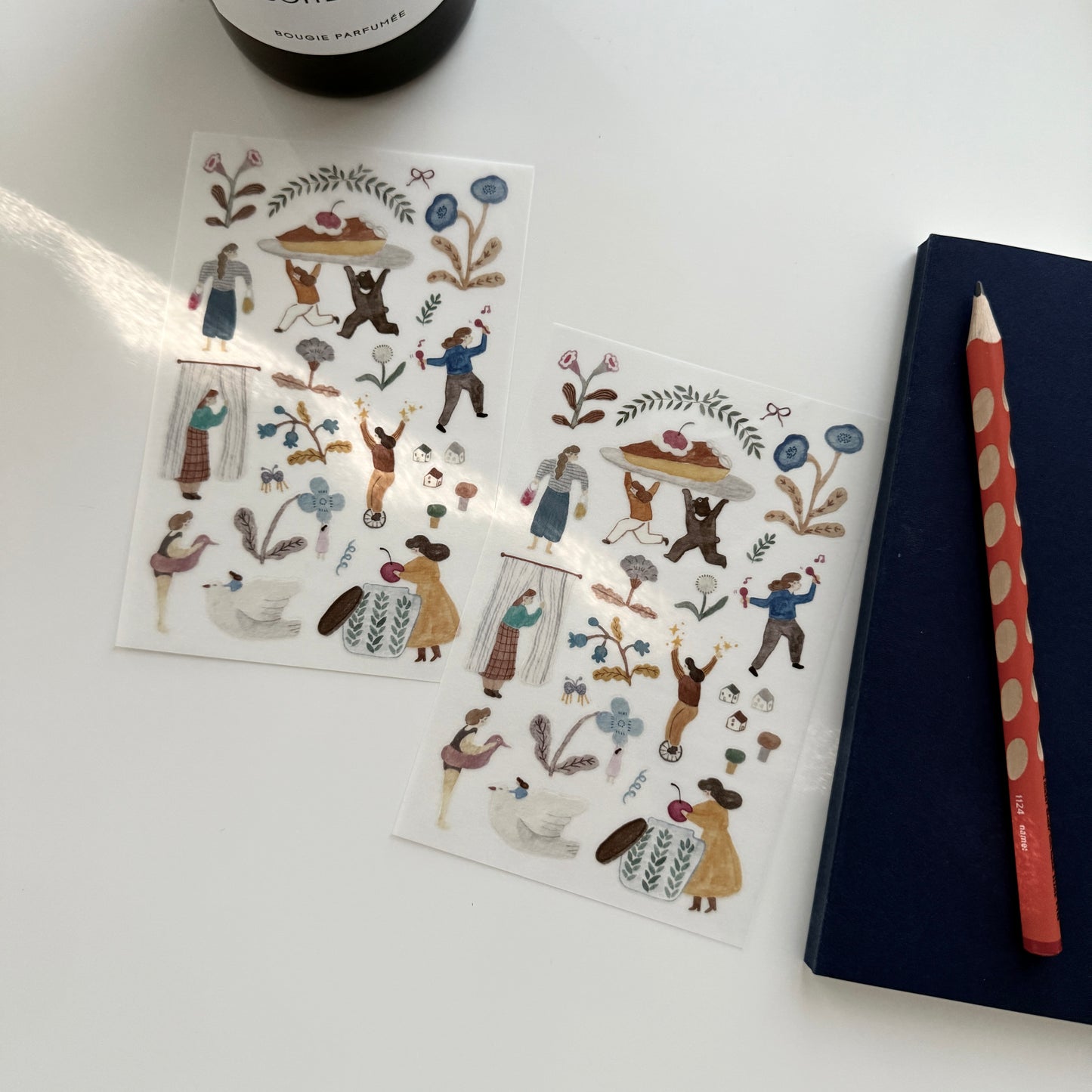 Ivy Snow A Lovely Day Transfer Sticker Set
