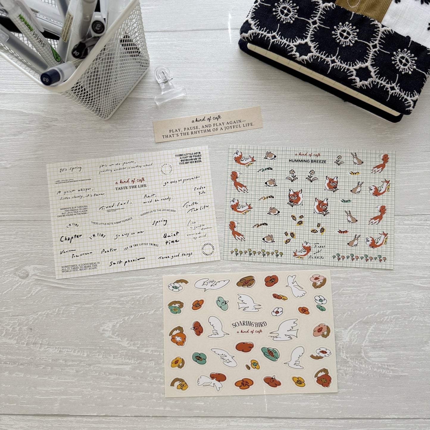 A Kind of Café Illustration Sticker Pack