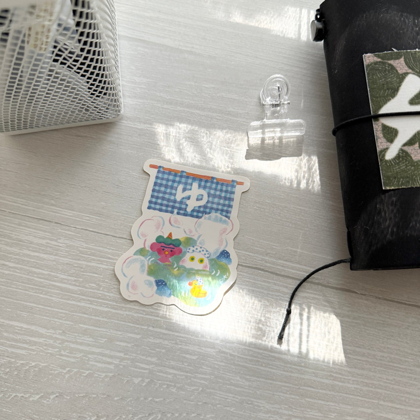 Cozyca Itoi yuki Die-cut Sticker / Ramen & Onsen