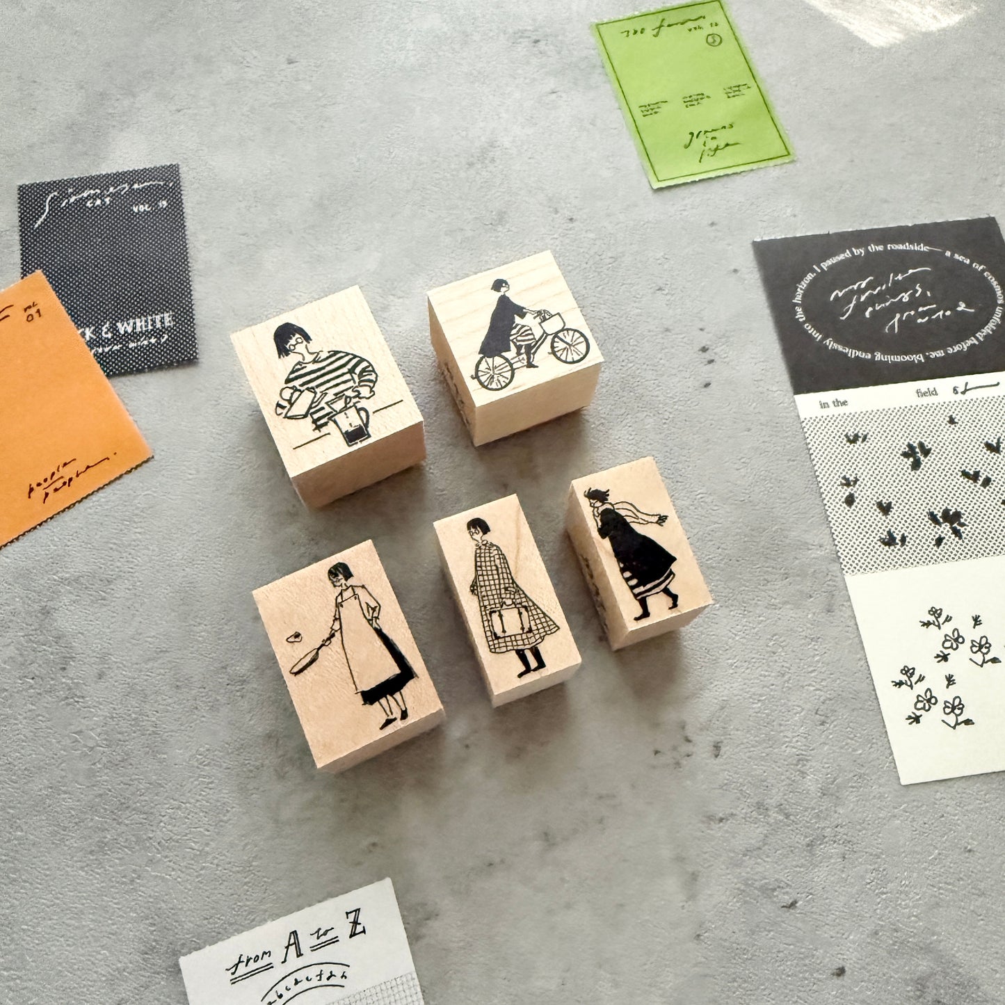 MA7stamp Fumiko's life Rubber Stamp / 5 Designs