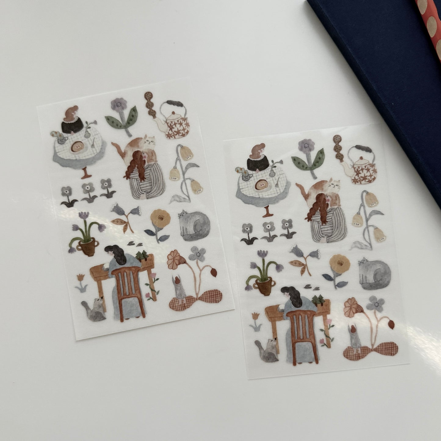 Ivy Snow Indigo Transfer Sticker Set