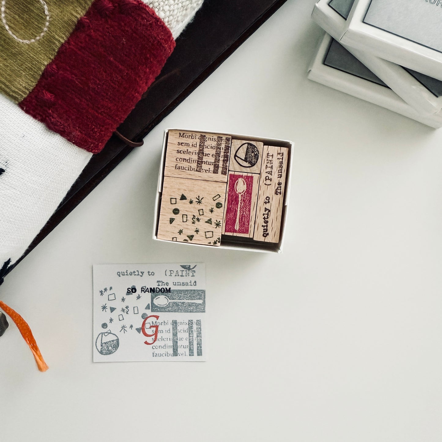 Kurukynki 2025 Summer SO RANDOM Rubber Stamp Set / 9 Options