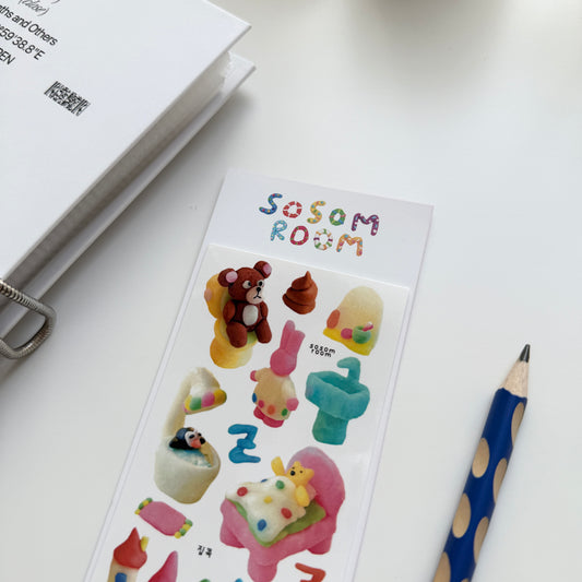 Sosom Room Stay Home Sticker Sheet