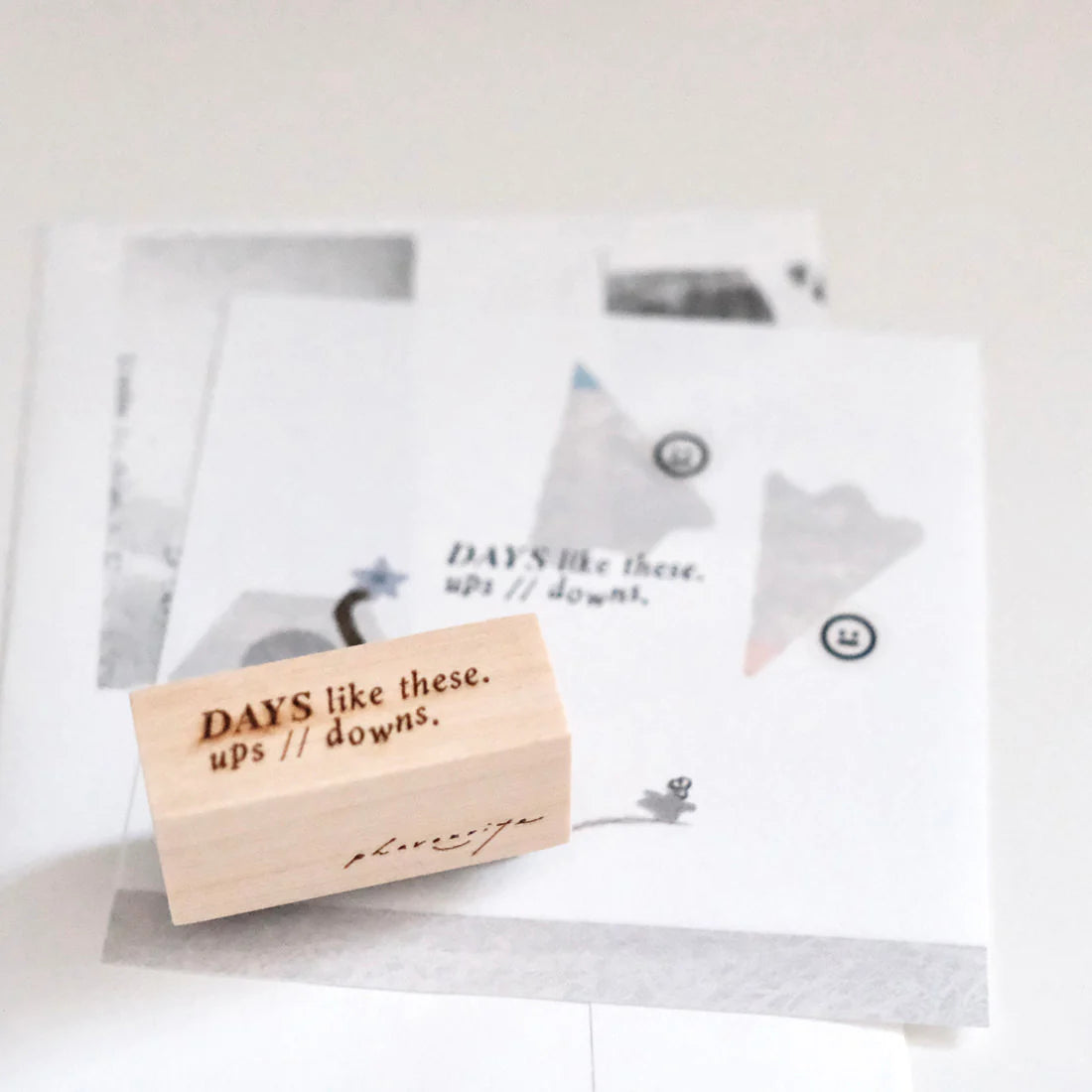 PC x Phavourite co. Many Words Rubber Stamp Collection