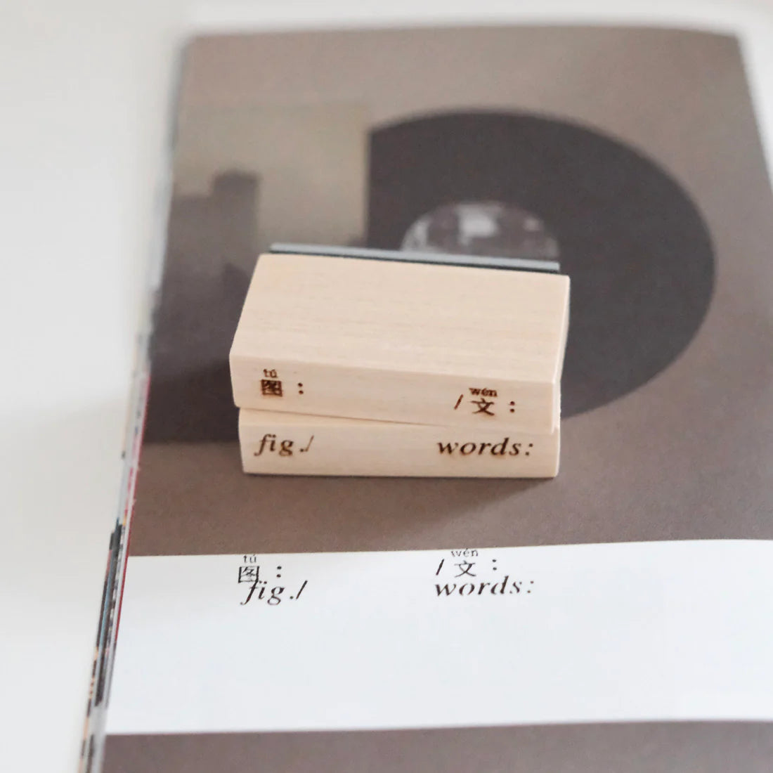 PC x Phavourite co. Many Words Rubber Stamp Collection