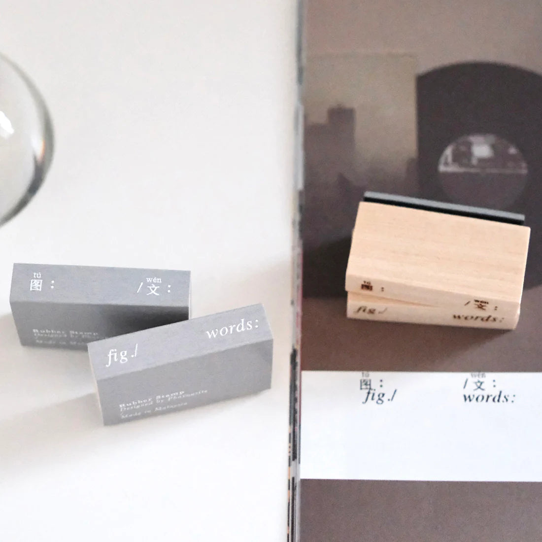 PC x Phavourite co. Many Words Rubber Stamp Collection