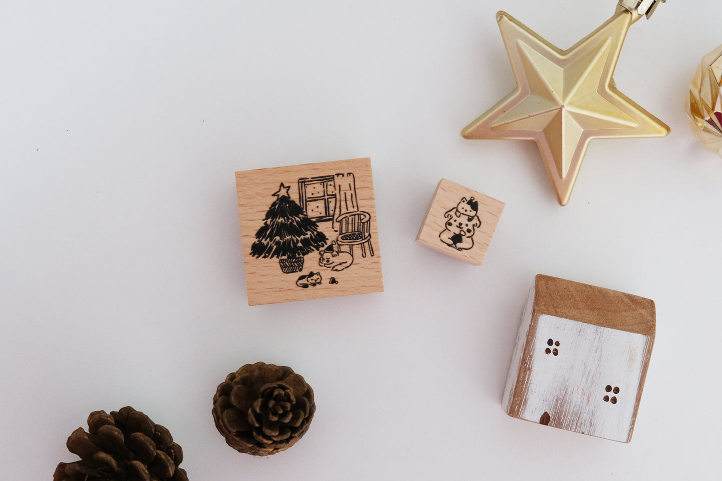EileenTai.85 2023 Christmas Series COZY HOME Rubber Stamp Set | (A)