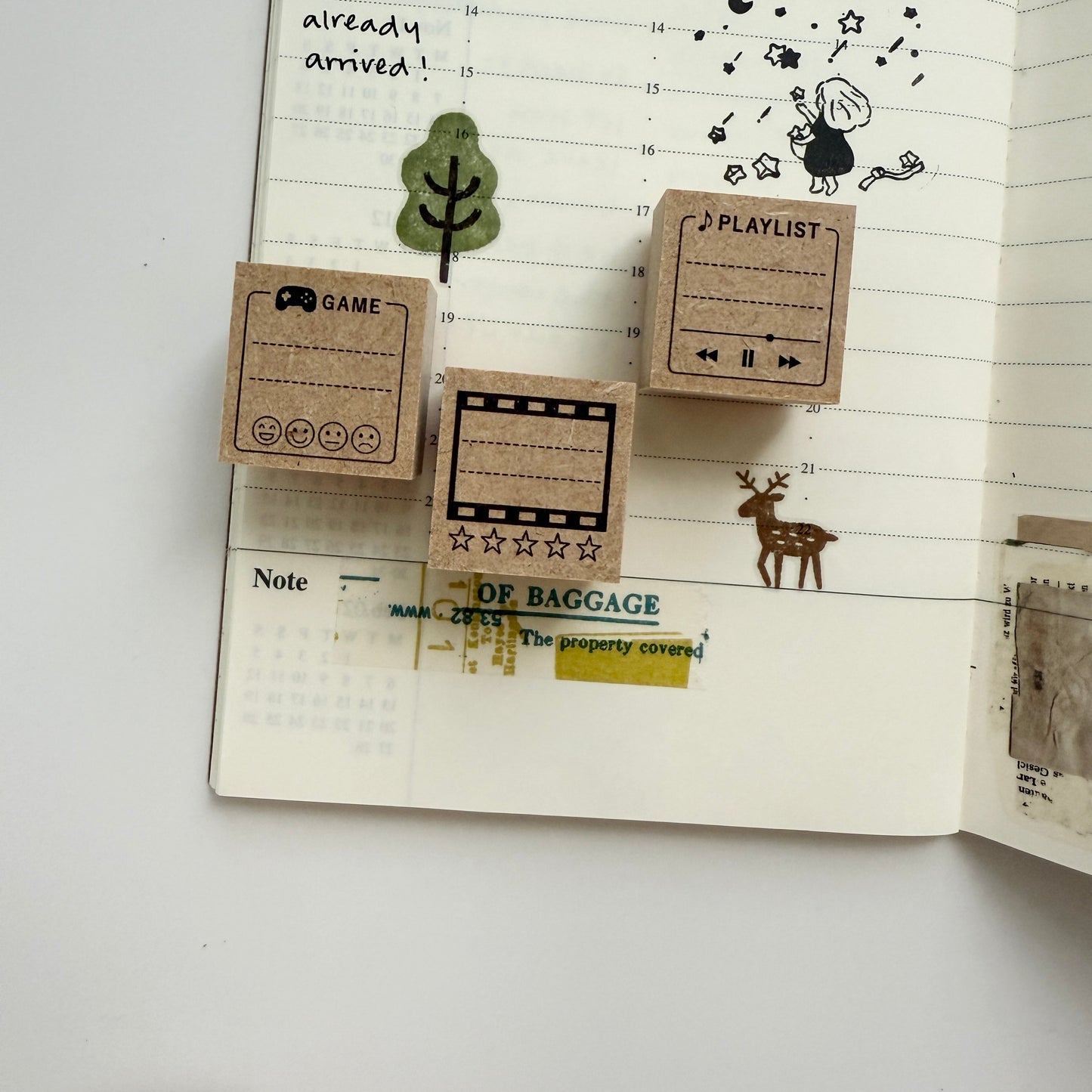 Stamp Marche Life Log Collection Stamp / Game, Music, & Movie