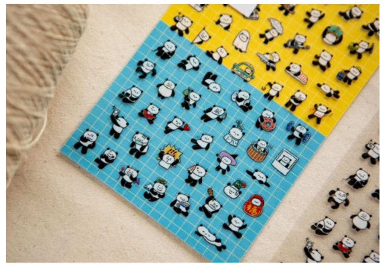 OURS PANDA! PANDA! Sticker Sheet