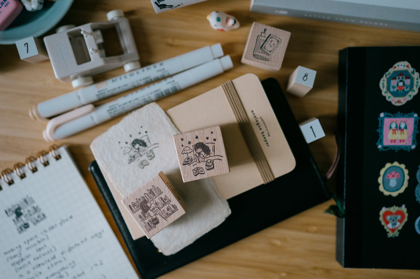 Msbulat x Smidapaper For the Love of Books Rubber Stamp // 2 Designs
