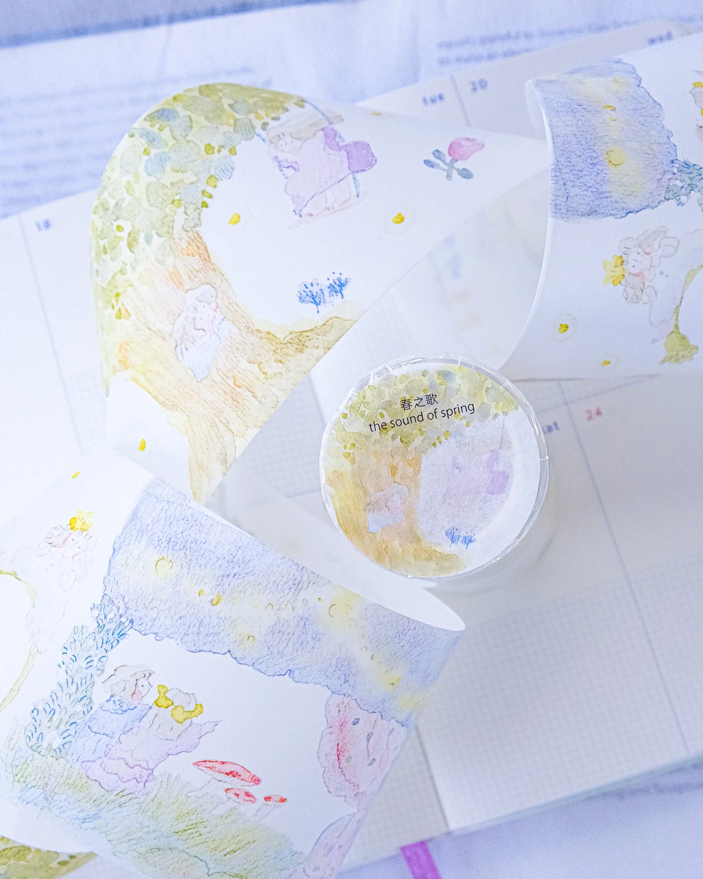 Dodolulu The Sound of Spring Wide Washi Tape