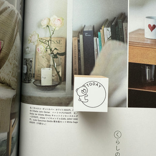 Tomoshop Rubber Stamp Design / TODAY Kuma-chan