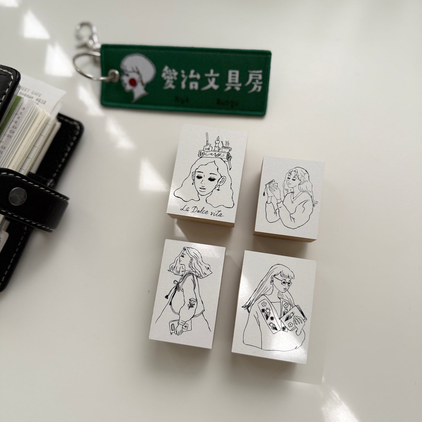 La Dolce Vita Beautiful Girl Rubber Stamp / 4 Designs