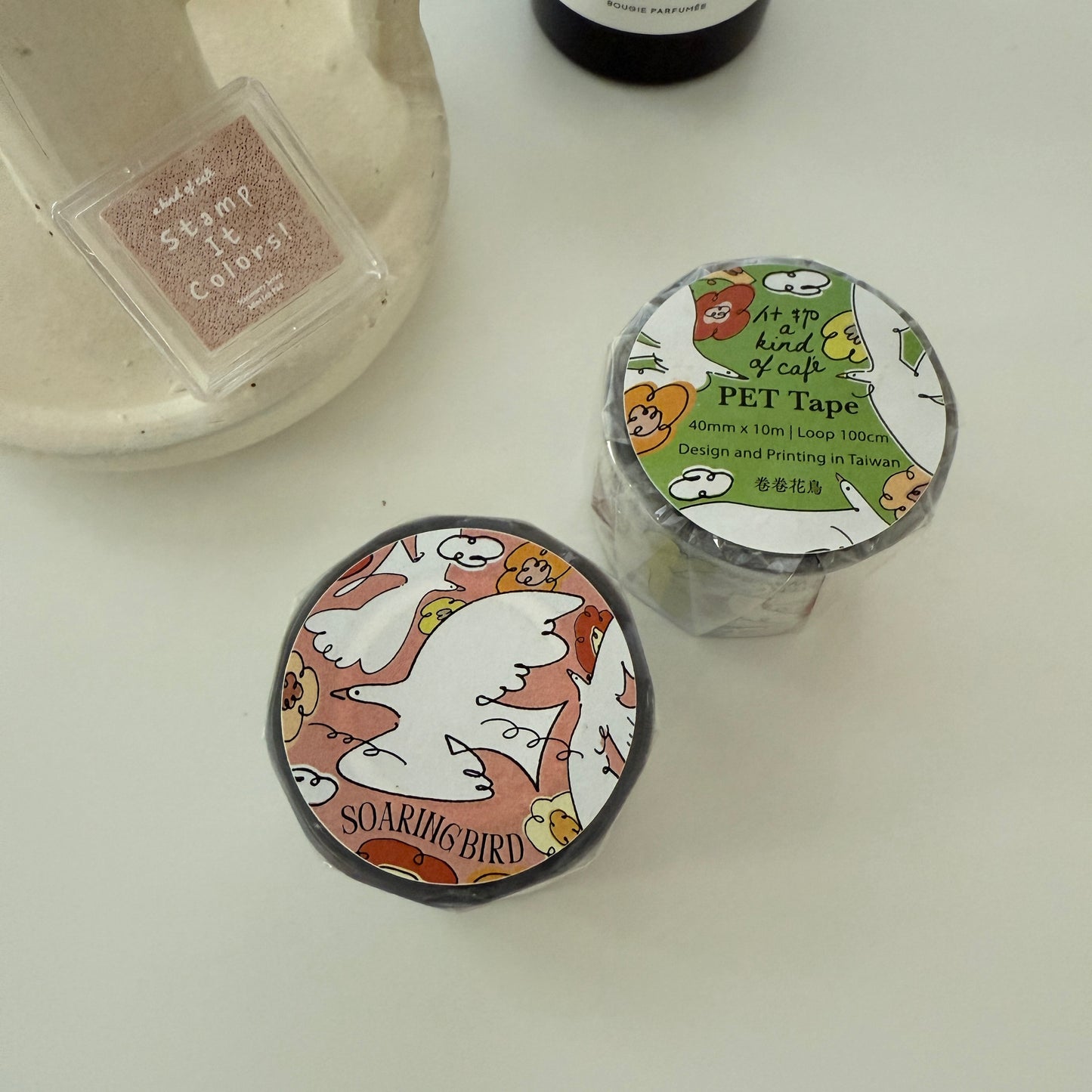 A kind of café Soaring Bird PET Tape