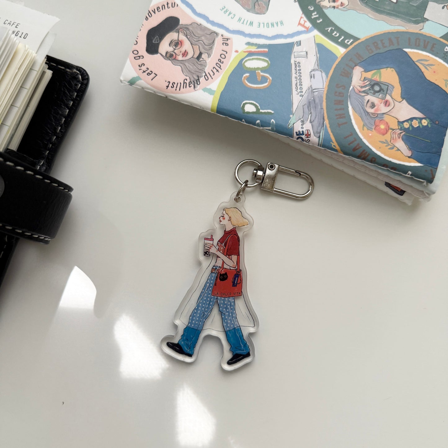 La Dolce Vita Acrylic Journal Charm / 7 Designs