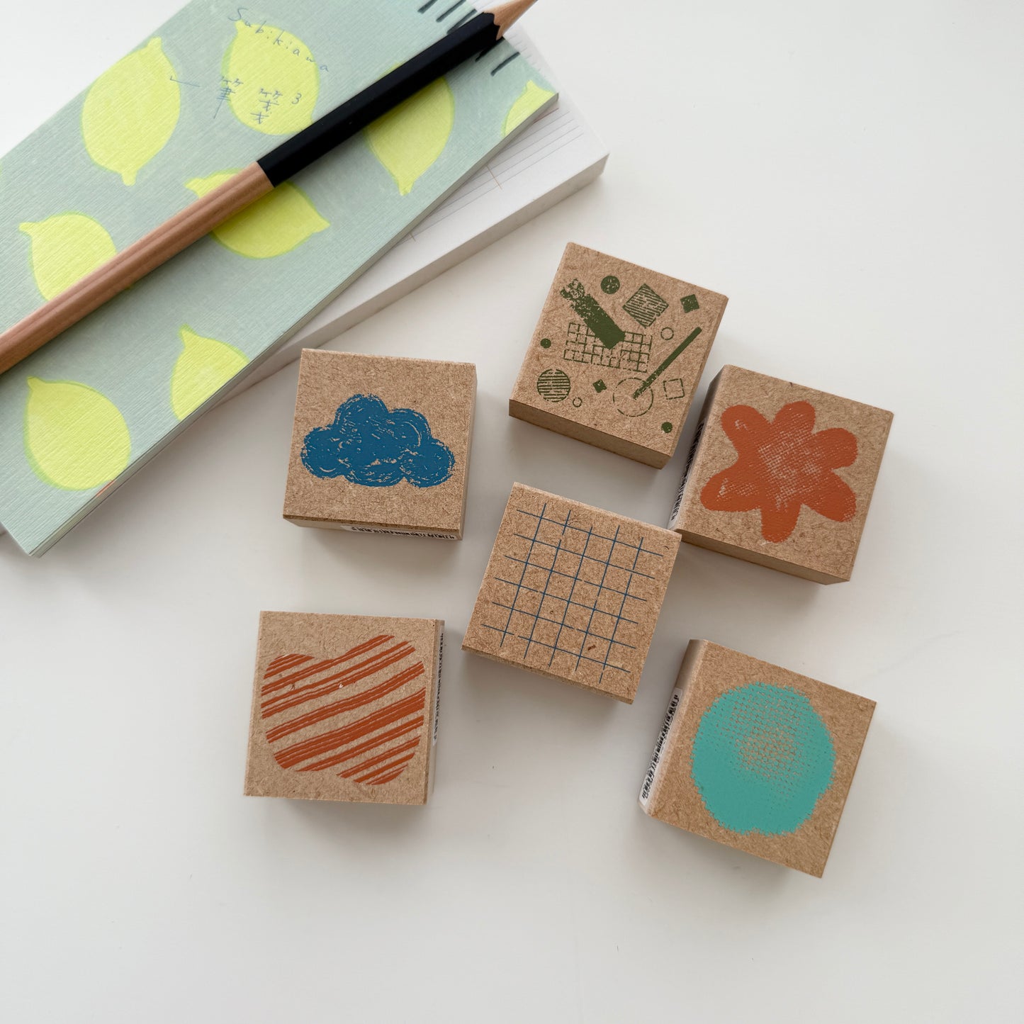 Kodomo No Kao Pattern Rubber Stamps / 6 Designs