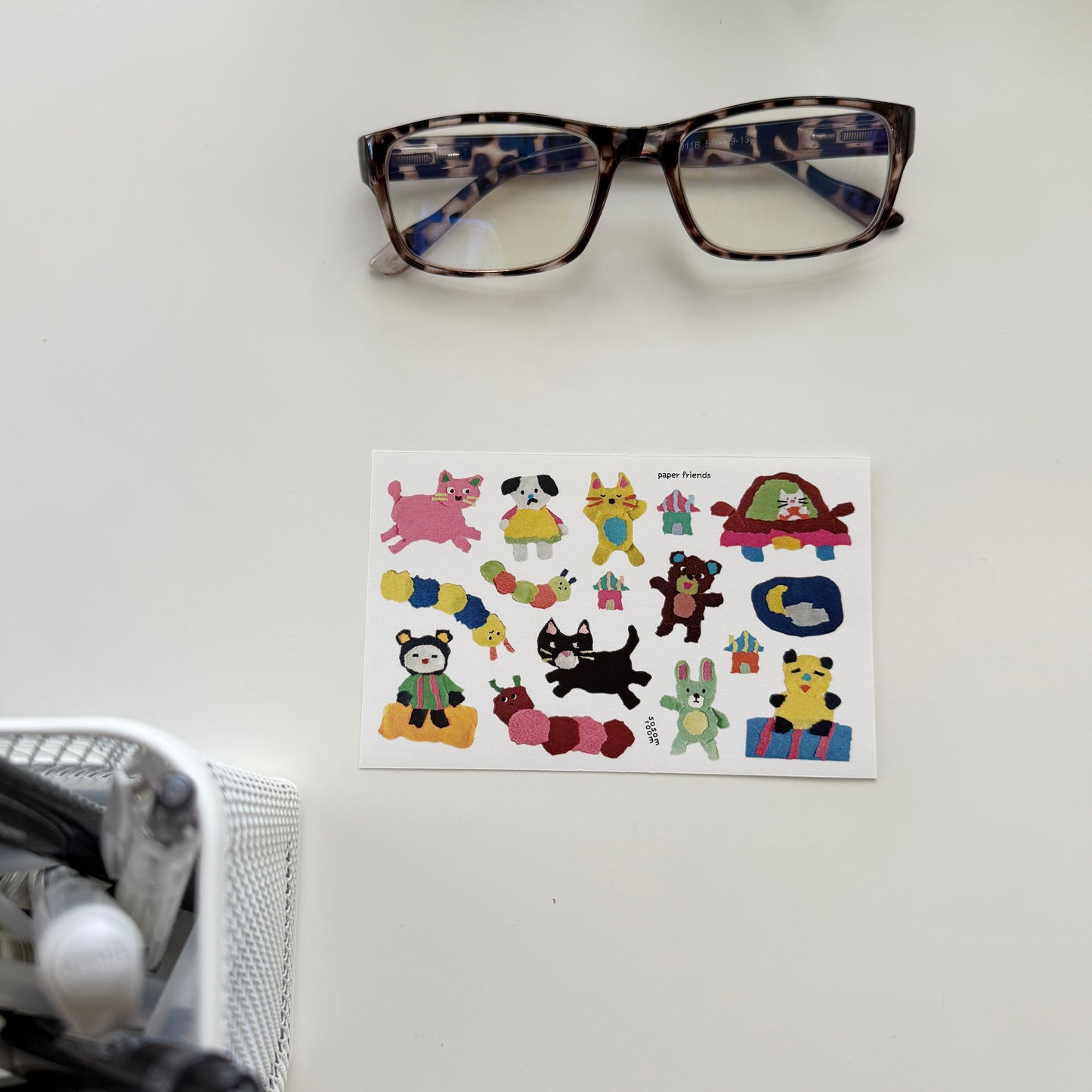 Sosom room Paper Friends Sticker Sheet