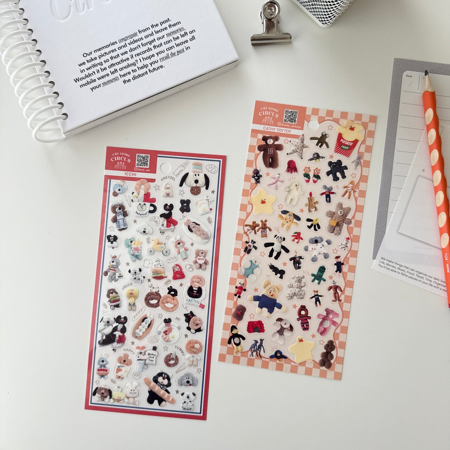 Creators Circus Sticker Sheet / ICCHI & Cathy Toy Toy