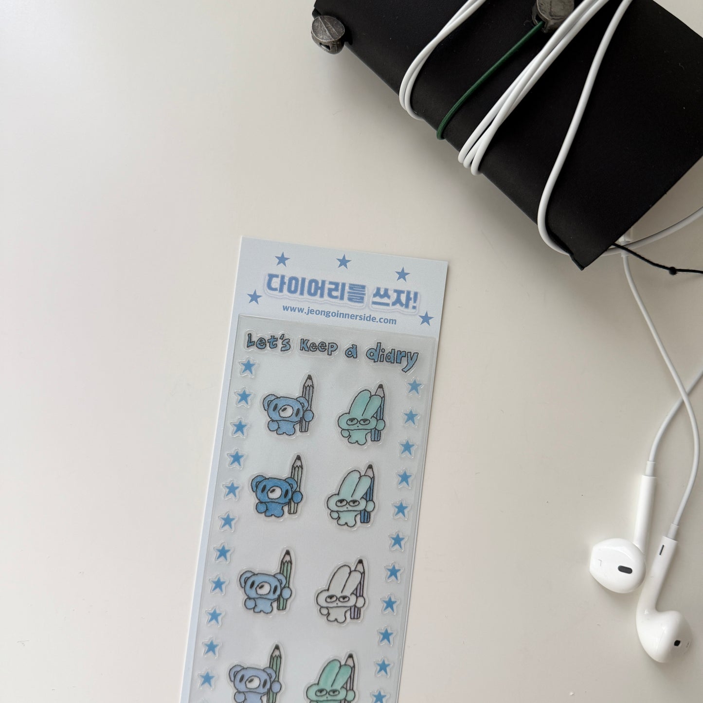 Jeongo Innerside Let's Keep a Diary Sticker Sheet