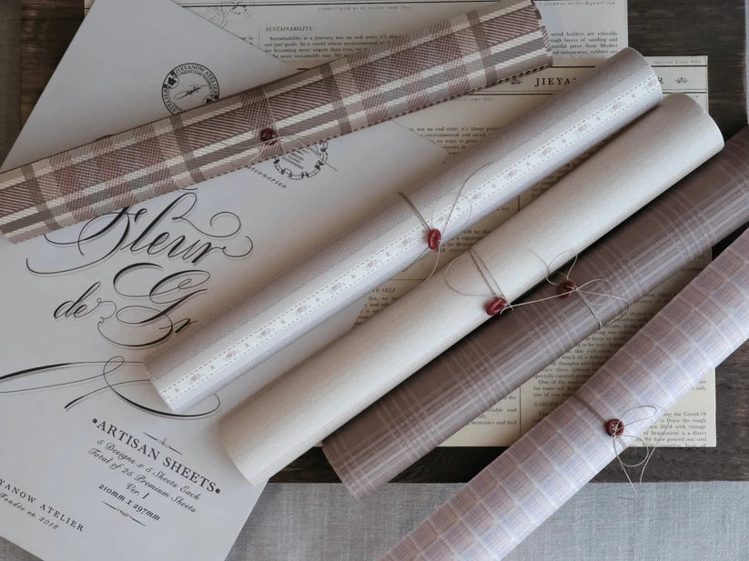 Jieyanow Atelier Fleur de Grace Artisan Sheets / 2 Designs