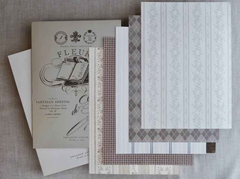 Jieyanow Atelier Fleur de Grace Artisan Sheets / 2 Designs