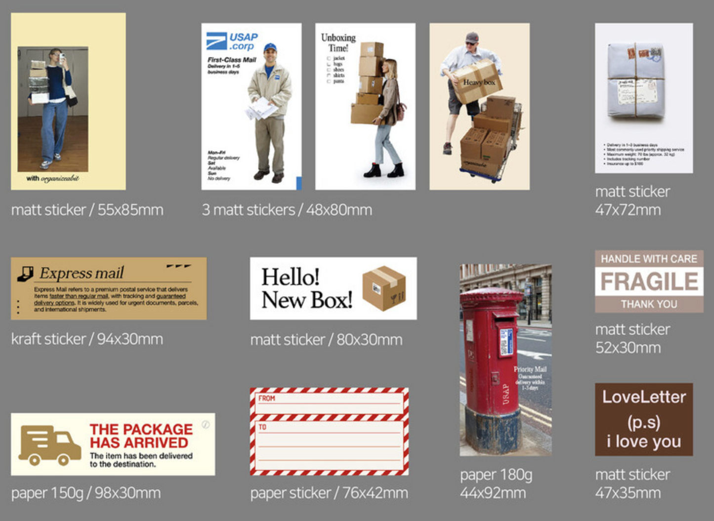 Organize a bit MAIL Deco Pack