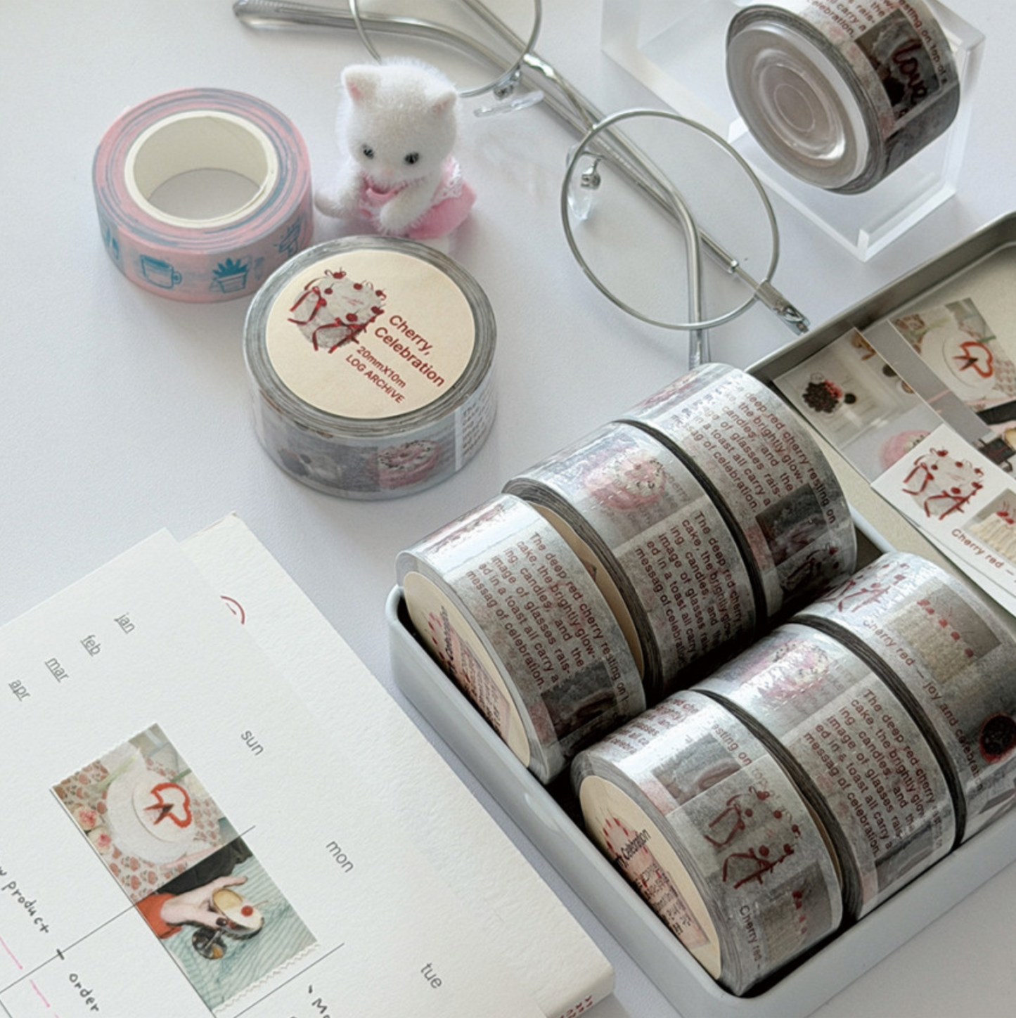 Log Archive Cherry Celebration Masking Tape