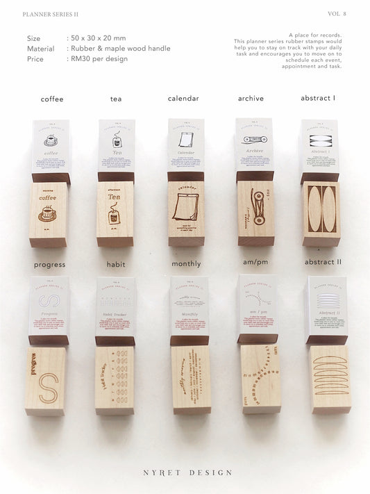 Nyret Vol. 8 Planner Series II Rubber Stamps