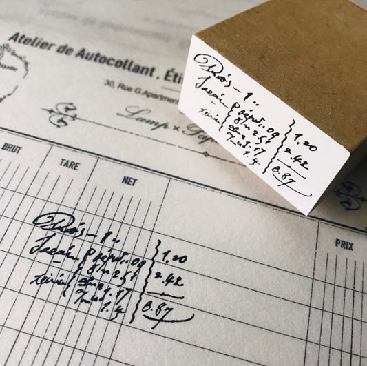 Lamp x Paperi Original Rubber Stamp// Memorandum