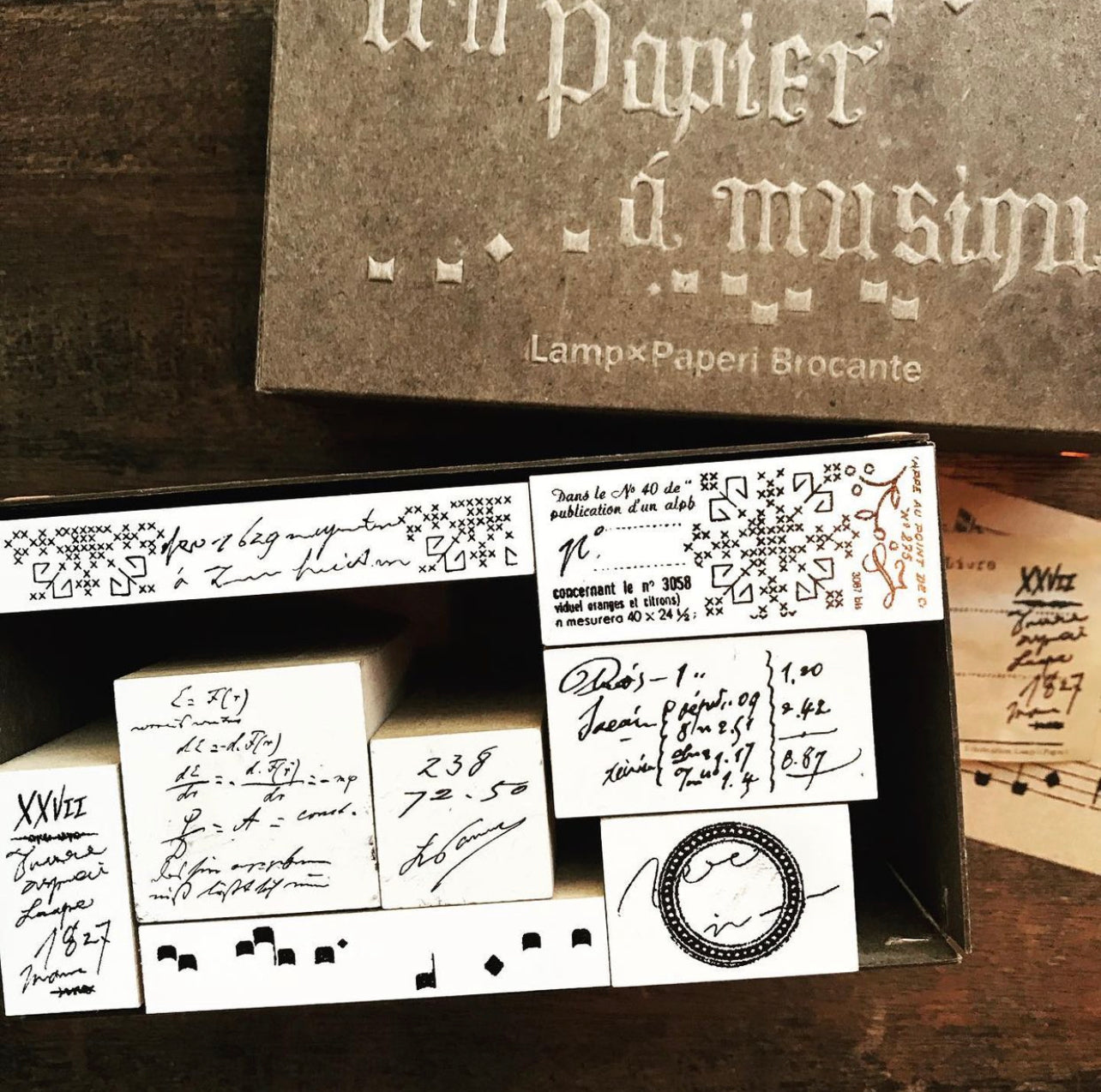 Lamp x Paperi Original Rubber Stamp// Memorandum