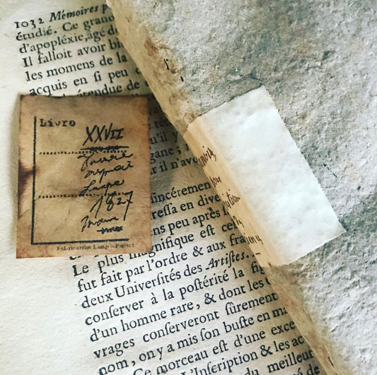 Lamp x Paperi Original Rubber Stamp// Book Label