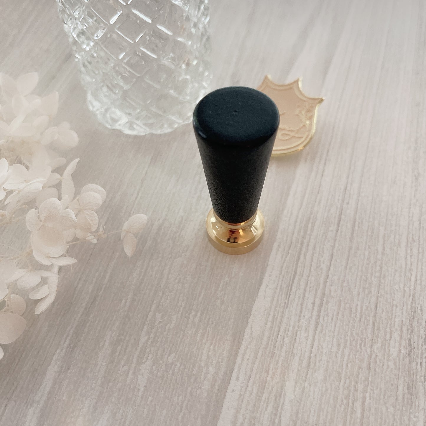 Black Wooden Wax Seal Handle