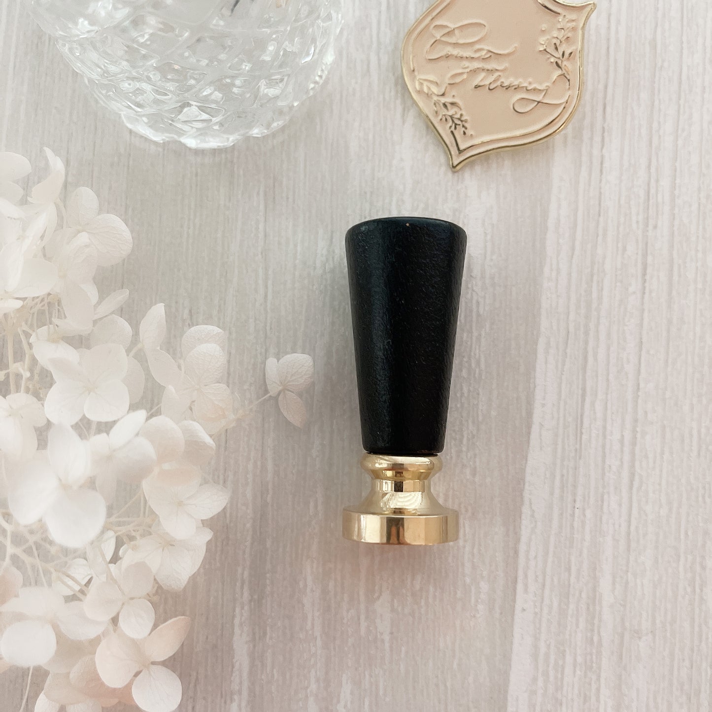 Black Wooden Wax Seal Handle