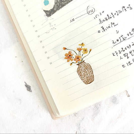 Pion Floral Transfer Stickers